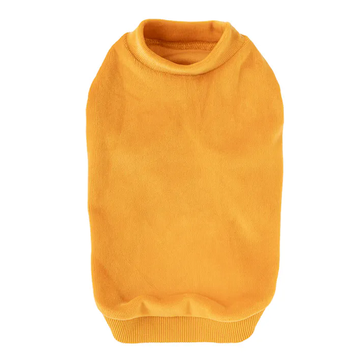 【送料無料】コーデュロイカットソー オレンジ SSサイズ ペット服(犬の服)