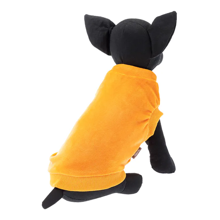 【送料無料】コーデュロイカットソー オレンジ SSサイズ ペット服(犬の服)