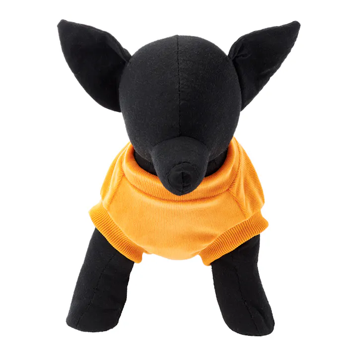 【送料無料】コーデュロイカットソー オレンジ SSサイズ ペット服(犬の服)