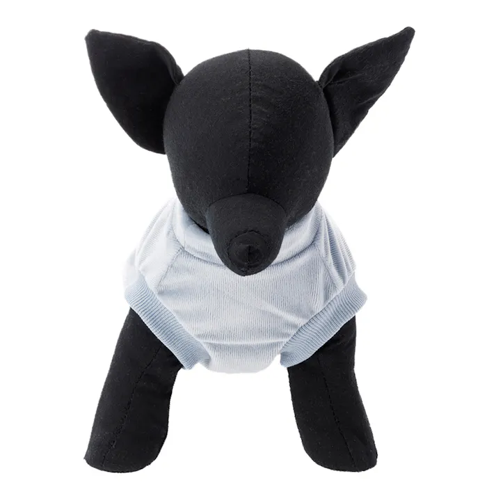 【送料無料】コーデュロイカットソー アッシュブルー 2Lサイズ ペット服(犬の服)(販売終了)