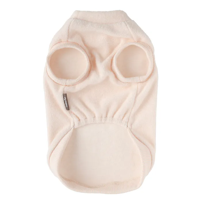 【送料無料】タオルカットソー ピンク Lサイズ ペット服(犬の服)