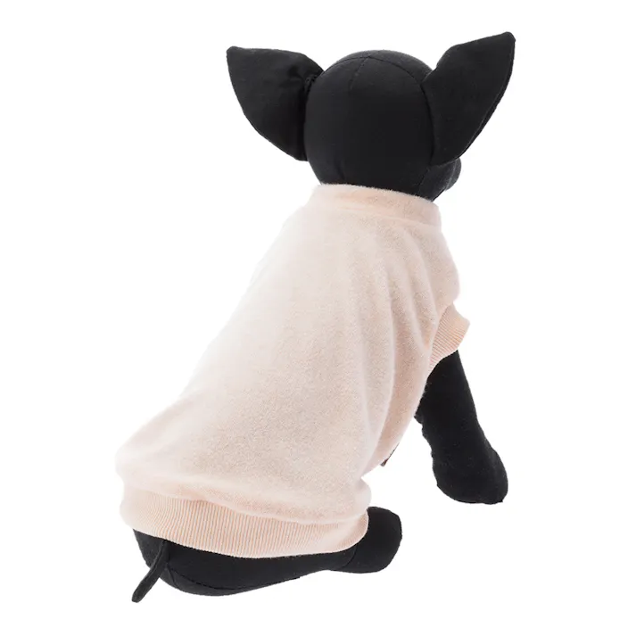 【送料無料】タオルカットソー ピンク Lサイズ ペット服(犬の服)