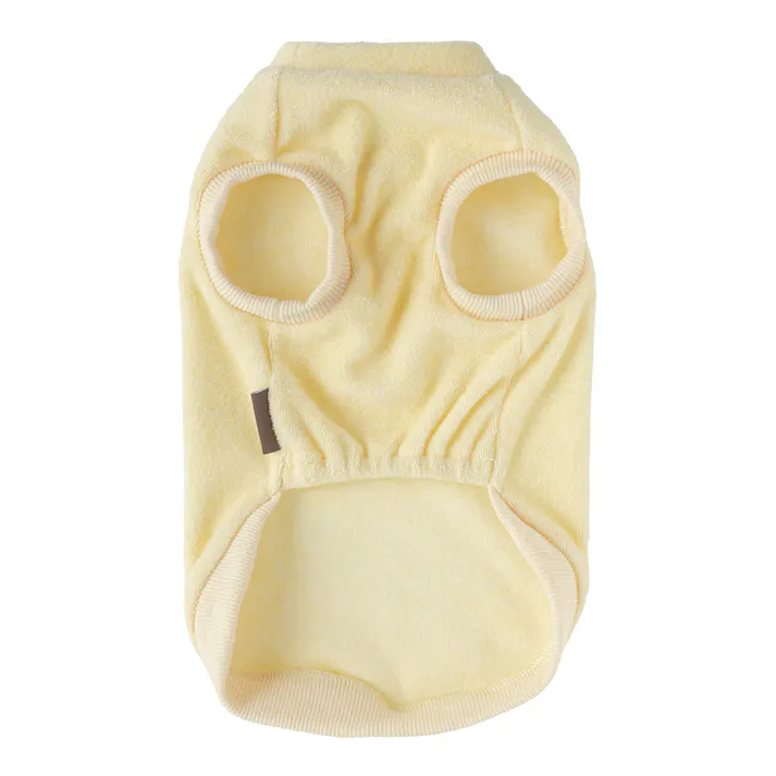 【送料無料】タオルカットソー イエロー Mサイズ ペット服(犬の服)(販売終了)