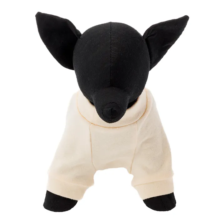 【送料無料】袖付きカットソー ベージュ Mサイズ ペット服(犬の服)(販売終了)