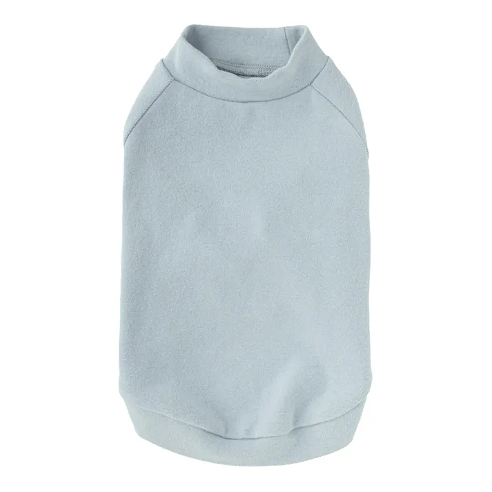 【送料無料】袖付きカットソー ブルー Lサイズ ペット服(犬の服)