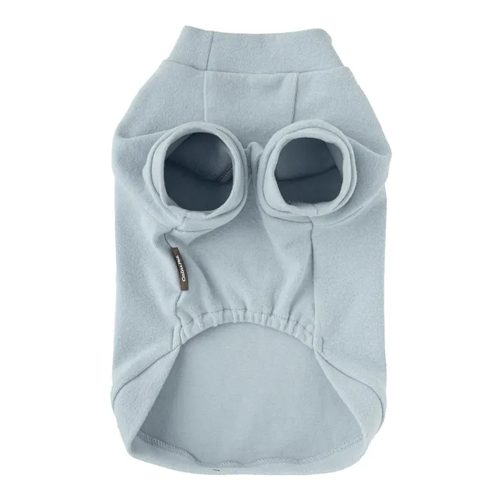 【送料無料】袖付きカットソー ブルー Lサイズ ペット服(犬の服)