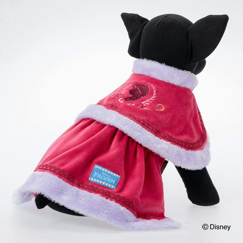 ペットお洋服　犬ワンピース　チュチュドレス　アナ雪 送料無料】コート風 アナと雪の女王 Lサイズ ペット服(犬の服