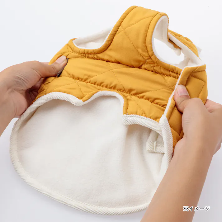 【送料無料】着脱簡単アウター マスタード 7L ペット服(犬の服)(販売終了)