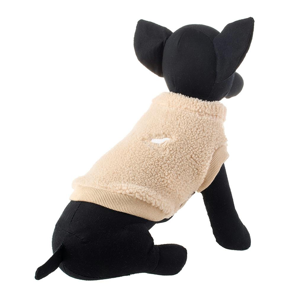 送料無料】ワンポイントボアトレーナー ベージュ SSサイズ ペット服(犬