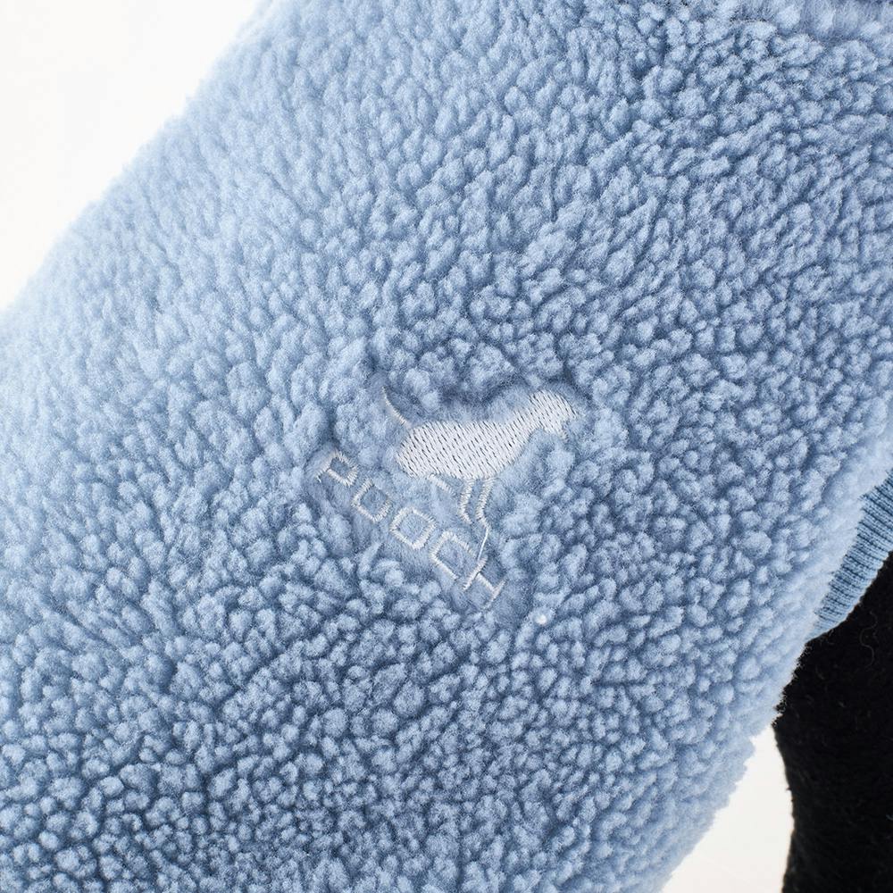 送料無料】ワンポイントボアトレーナー ブルー Mサイズ ペット服(犬の