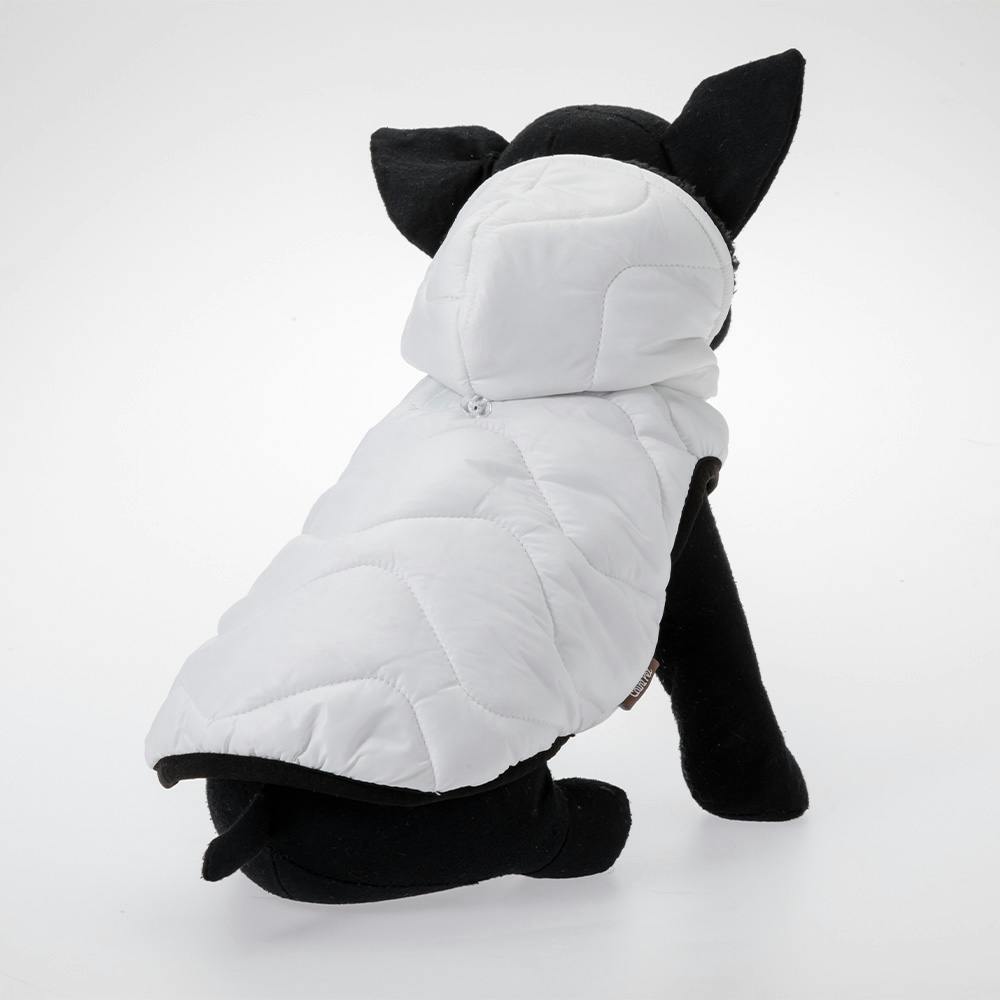 送料無料】ダウン調ウェア ホワイト 3Lサイズ ペット服(犬の服)(販売