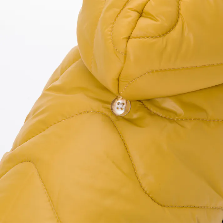 【送料無料】ダウン調ウェア イエロー SSサイズ ペット服(犬の服)