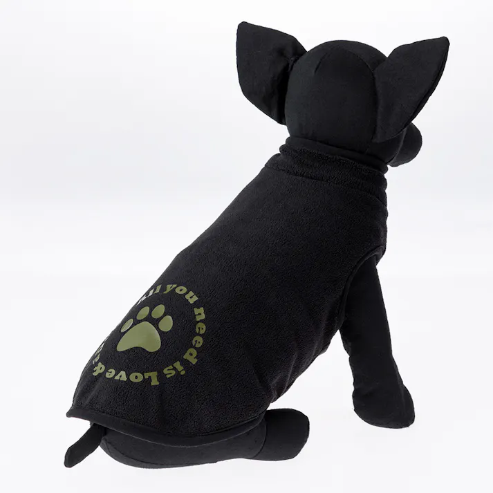 【送料無料】リバーシブルボアベスト カーキ SSサイズ ペット服(犬の服)