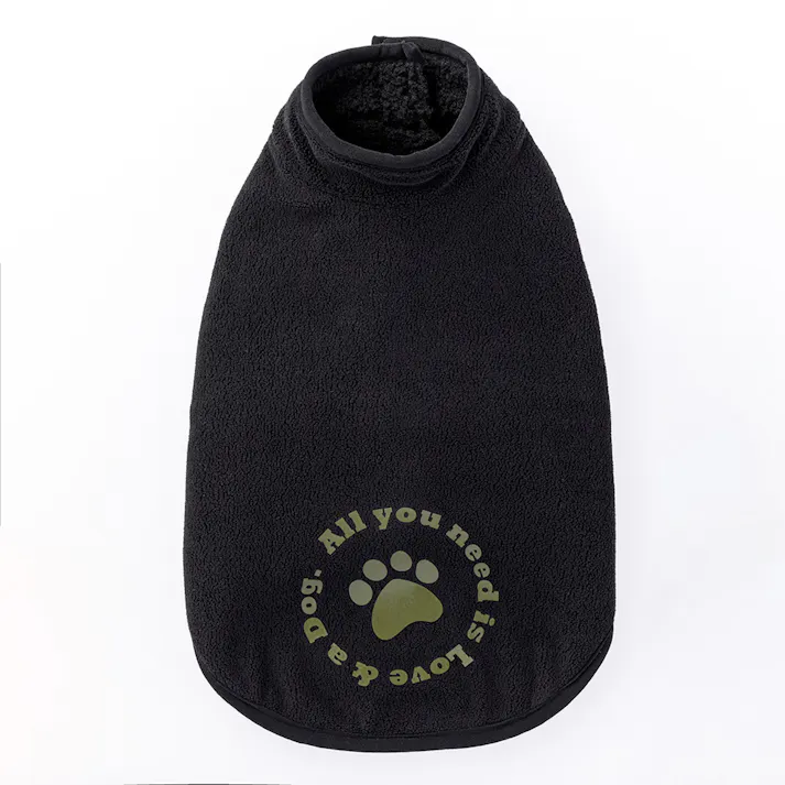 【送料無料】リバーシブルボアベスト カーキ SDサイズ ペット服(犬の服)