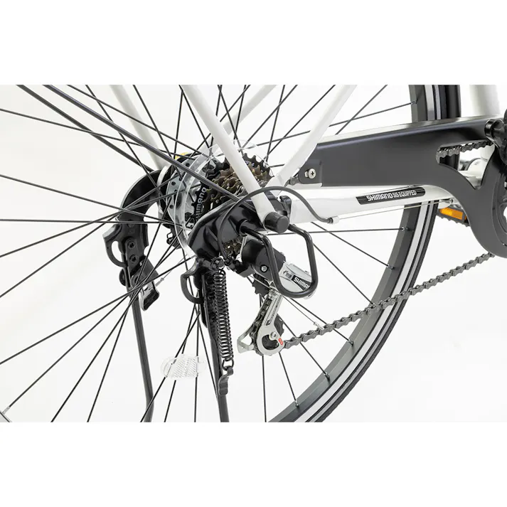 【自転車】キラリ KiLaLi パンクしにくいカジュアル軽快車 27型 外装6段 HD ホワイト3