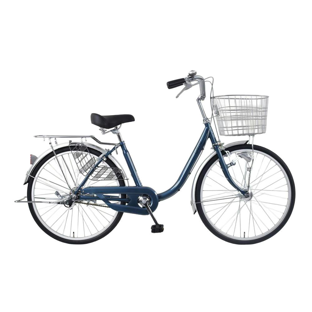 カインズ自転車❨新古品❩27インチ　シルバー内装3段　要引取 自転車】パンクしない軽快車 27インチ 内装3段 シルバー