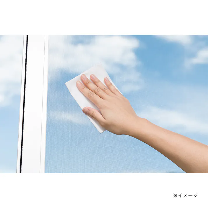 汚れを浮かせてふき取る網戸掃除シート 12枚入