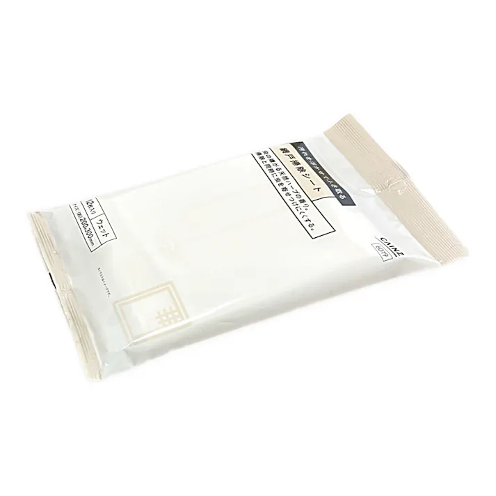 汚れを浮かせてふき取る網戸掃除シート 12枚入