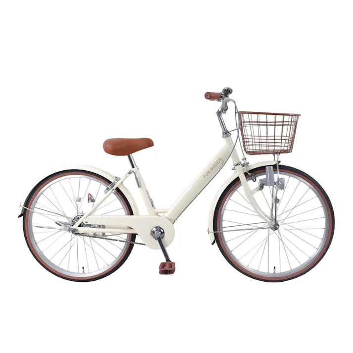 【自転車】25年モデル 子供車 FUN BUDDY ファン バディ 24型 アイボリー