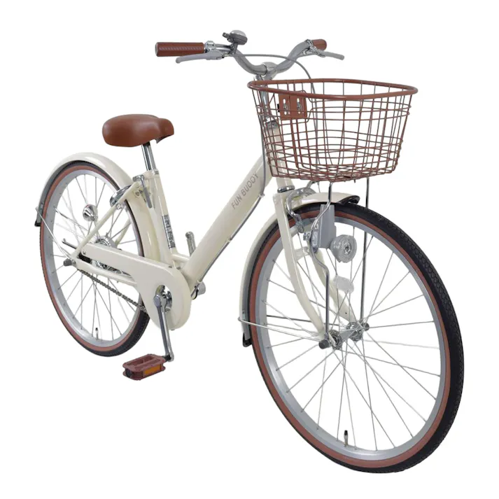 【自転車】25年モデル 子供車 FUN BUDDY ファン バディ 24型 アイボリー
