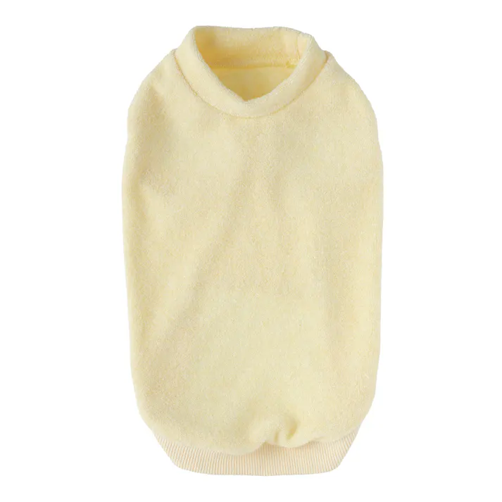 【送料無料】タオルカットソー イエロー MDサイズ ペット服(犬の服)(販売終了)