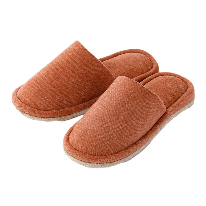 履いて歩くだけで掃除もできるスリッパ ブラウン L