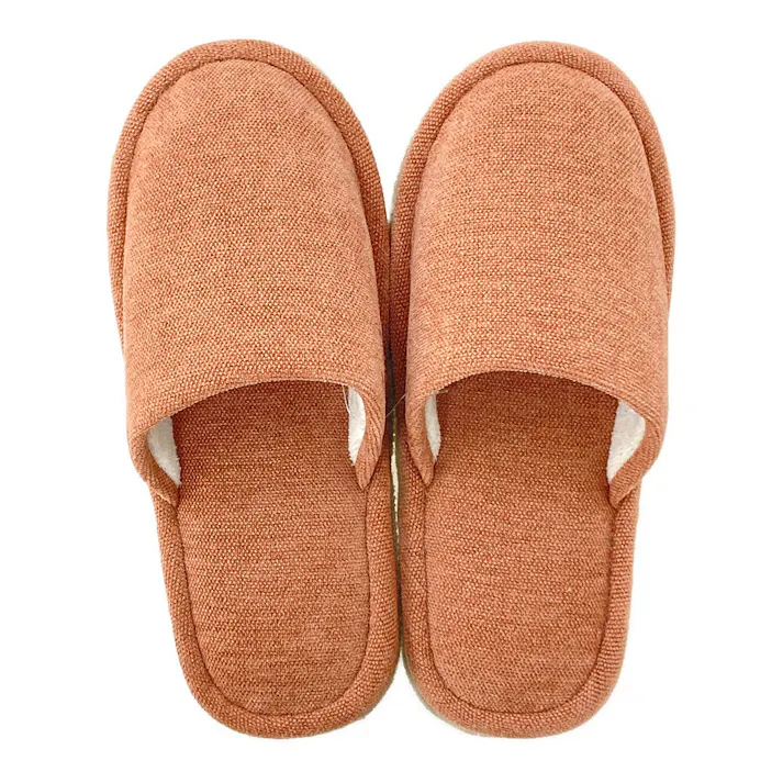 履いて歩くだけで掃除もできるスリッパ ブラウン M