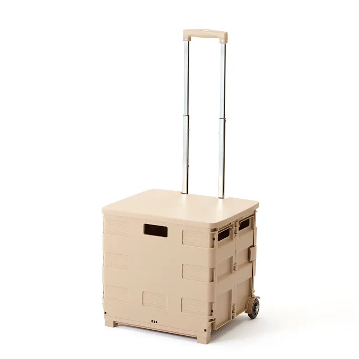 カインズ 折りたたみコンテナキャリー ベージュ