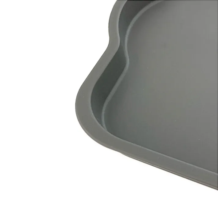 積重ねできるフタ付きPPボックス グレー ハーフ