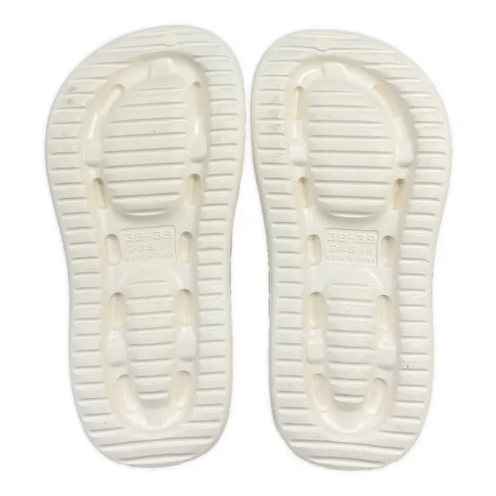 クッションソール ローファーサンダル アイボリー 23~24cm