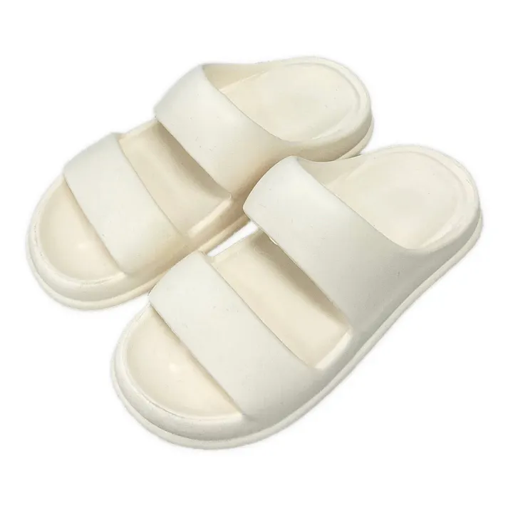 クッションソール 2本バンドサンダル アイボリー 26~27cm