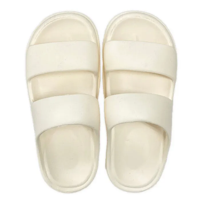 クッションソール 2本バンドサンダル アイボリー 24~25cm