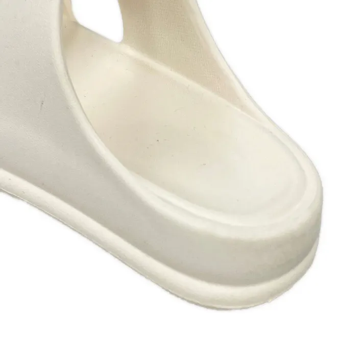 クッションソール 2本バンドサンダル アイボリー 23~24cm