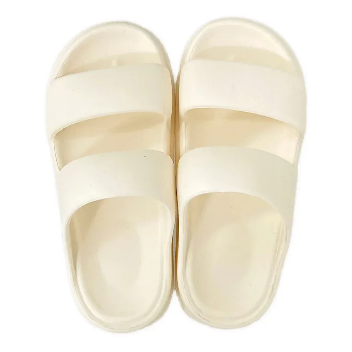 クッションソール 2本バンドサンダル アイボリー 23~24cm