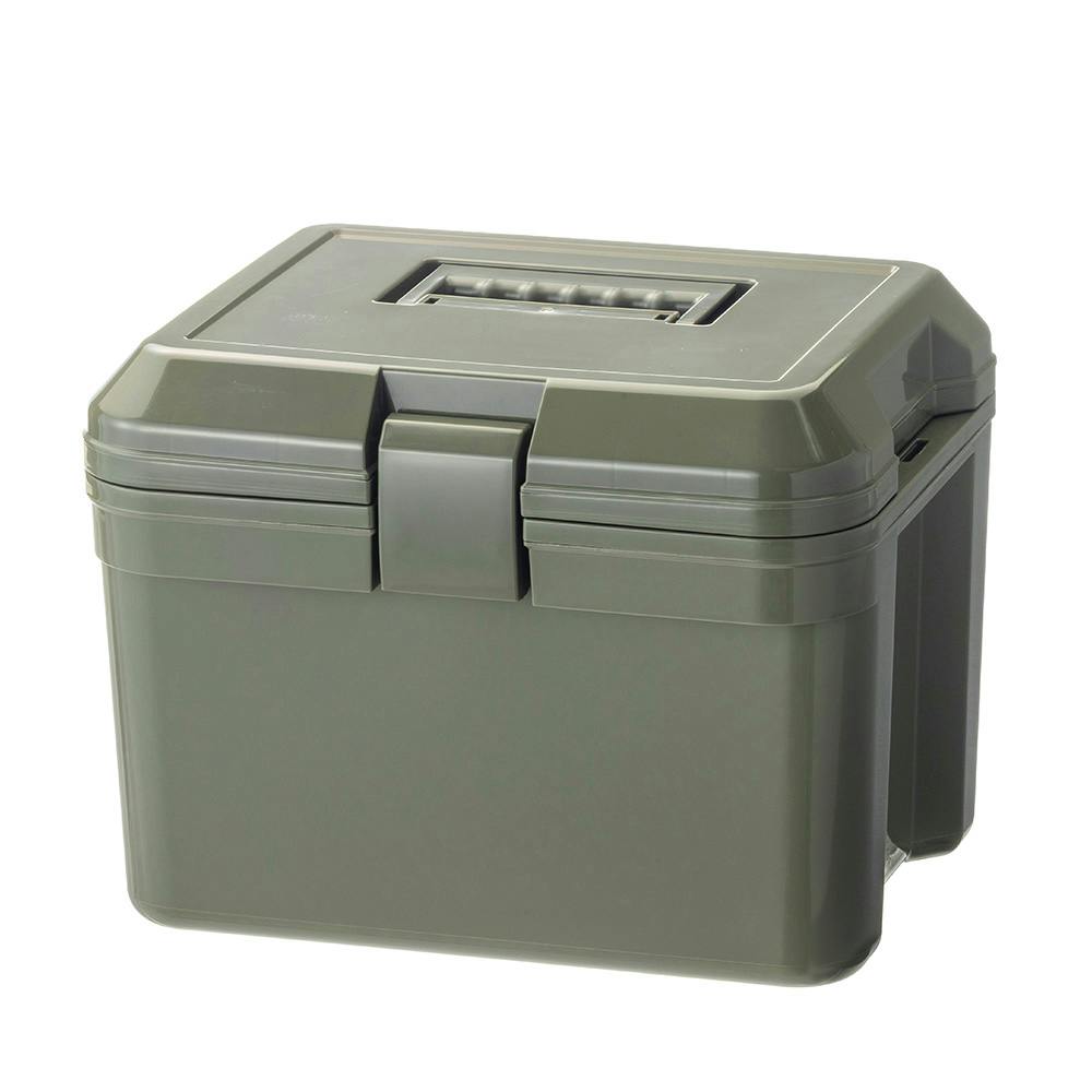 カインズ 持ちやすいクーラーボックス 14L カーキ | キャンプ