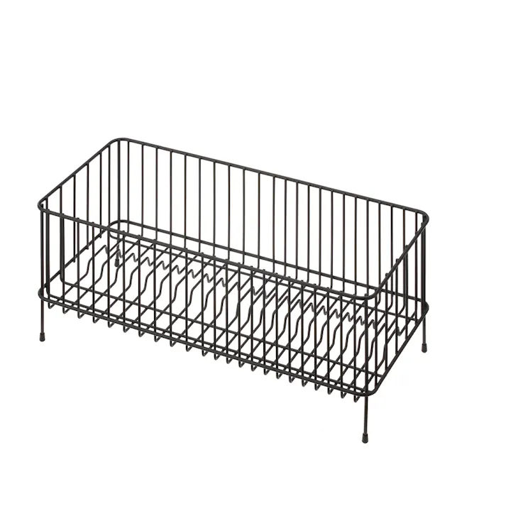 水切りワイヤーカゴ スリム ブラック