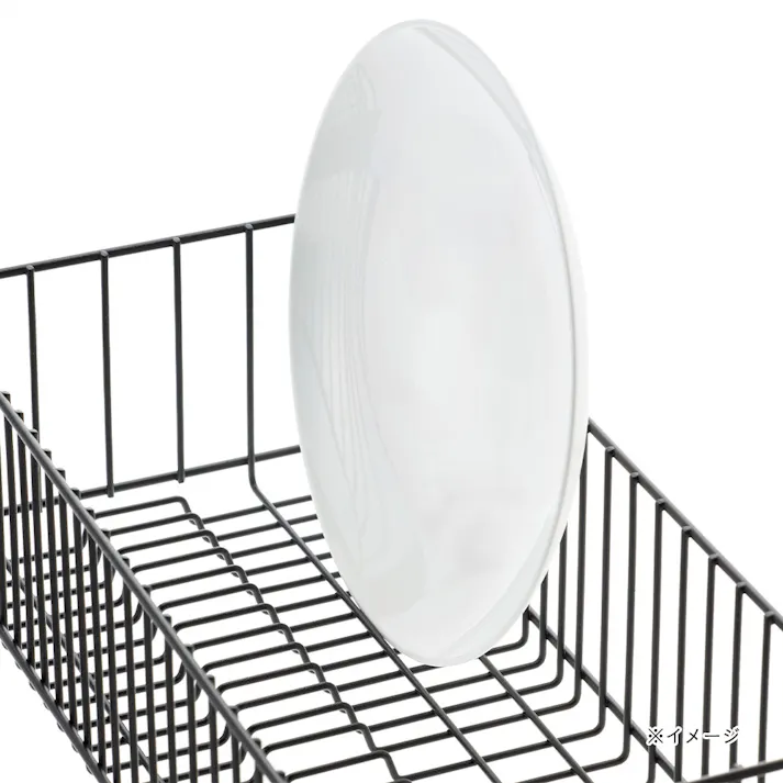 水切りワイヤーカゴ スリム ブラック