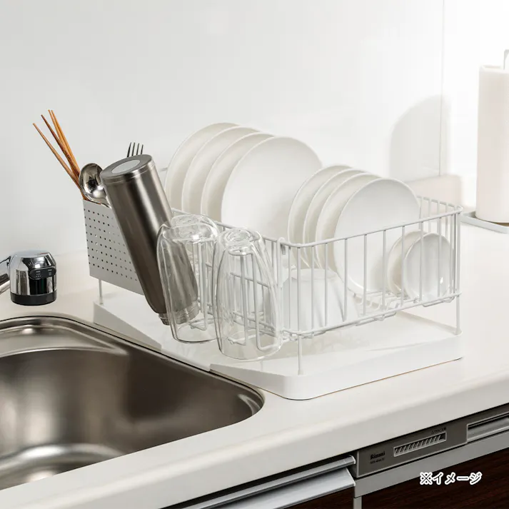 水切りワイヤーカゴ ワイド ホワイト