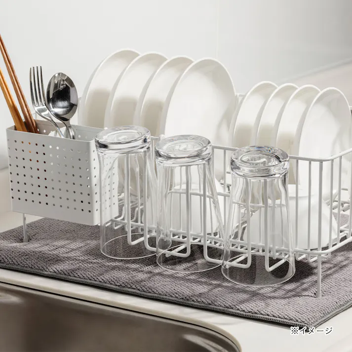 水切りワイヤー グラススタンド ホワイト