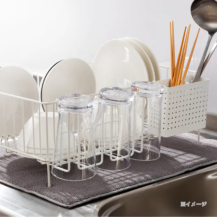 水切りワイヤー グラススタンド ホワイト