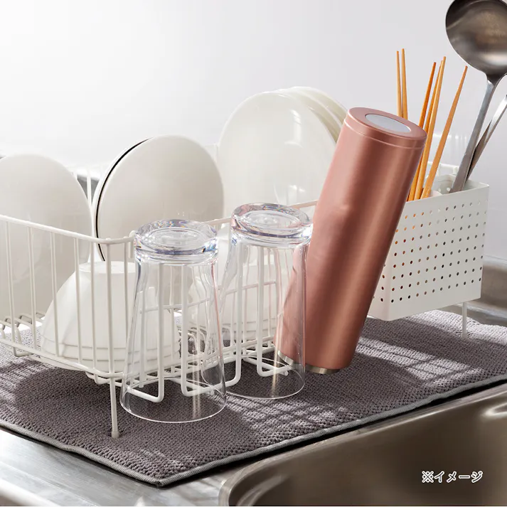 水切りワイヤー グラススタンド ホワイト