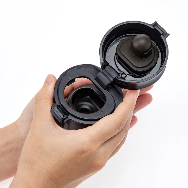 洗いやすいワンタッチマグボトル 350ml ブラック