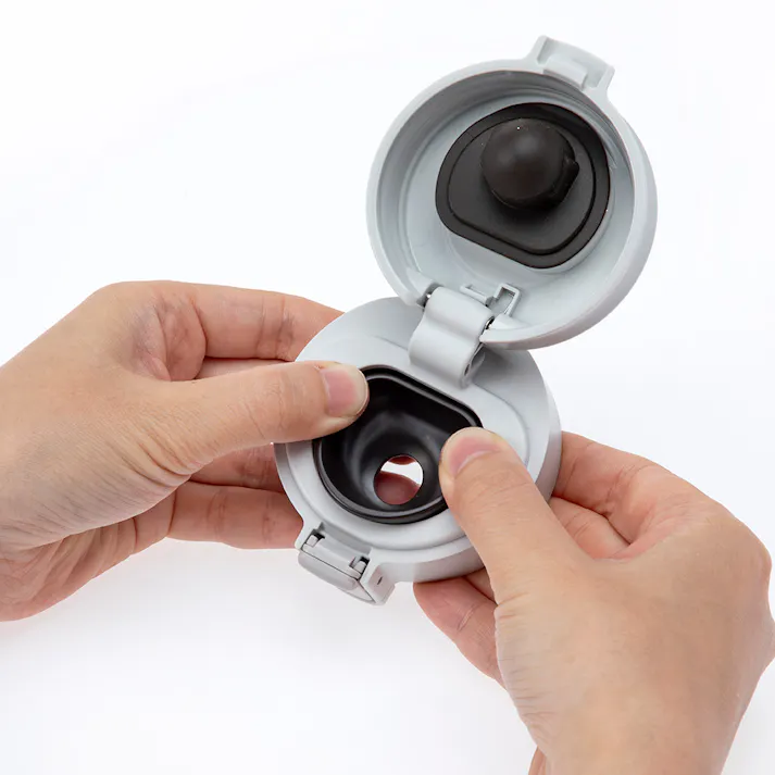 洗いやすいワンタッチマグボトル 500ml グレー