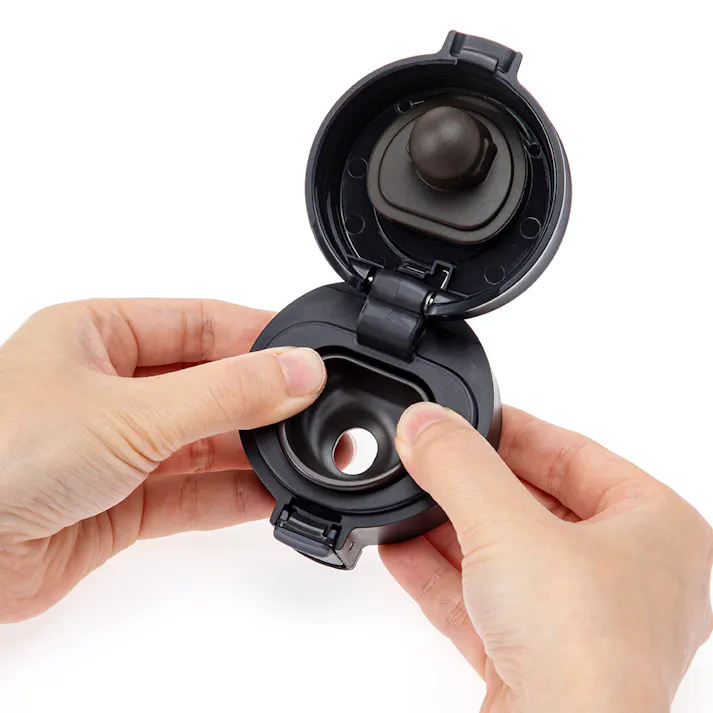 洗いやすいワンタッチマグボトル 500ml ブラック