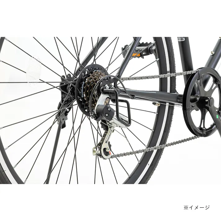 【自転車】クロスバイク AVVENTURA3 アヴェントゥーラ 700C×32C 外装6段 ブラック/ホワイト