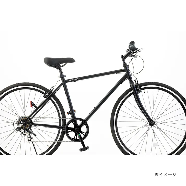 【自転車】クロスバイク AVVENTURA3 アヴェントゥーラ 700C×32C 外装6段 ブラック/グレー
