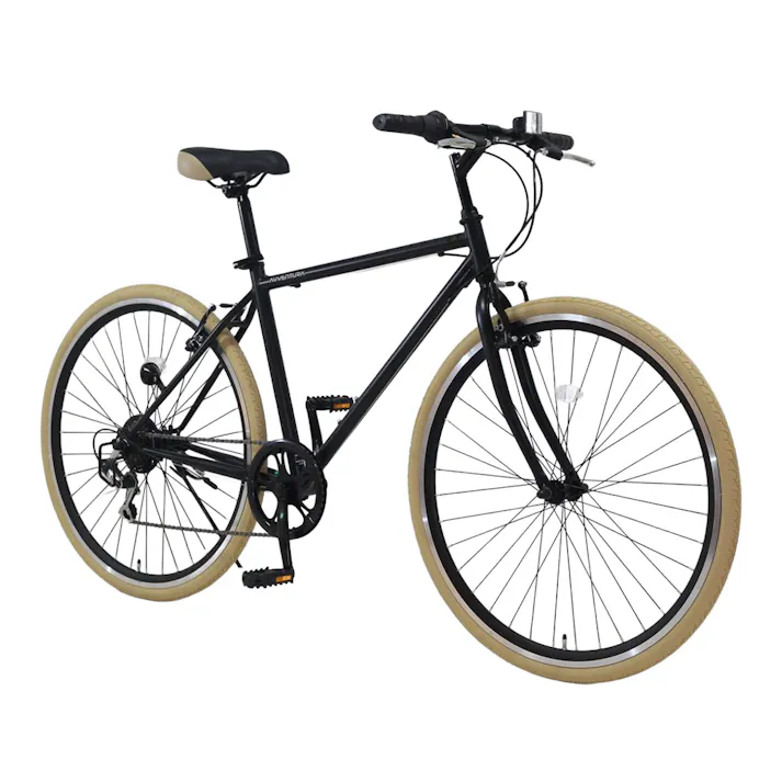 【自転車】クロスバイク AVVENTURA3 アヴェントゥーラ 700C×32C 外装6段 ブラック/ベージュ