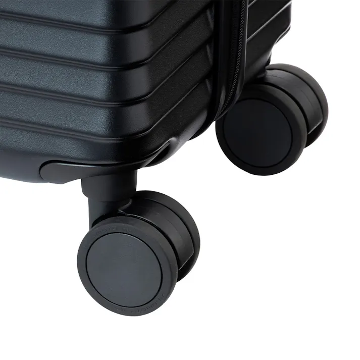 スーツケース TRADDY ロックができるすぅーと転がるキャスター 荷物が掛けられる台座フック付き キャリーバッグ 30L ブラック キャリーケース