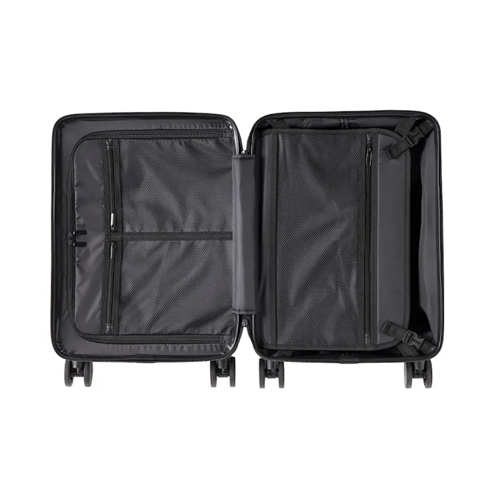 スーツケース TRADDY ロックができるすぅーと転がるキャスター 荷物が掛けられる台座フック付き キャリーバッグ 30L ブラック キャリーケース