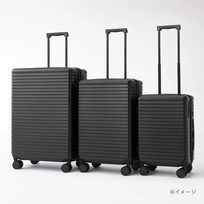 スーツケース TRADDY ロックができるすぅーと転がるキャスター 荷物が掛けられる台座フック付き キャリーバッグ 30L ブラック キャリーケース